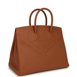Hermes Birkin Shadow 35 Gold Swift Palladium Hardware - Thumbnail View 2