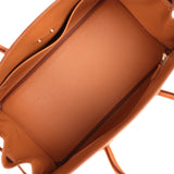Hermes Birkin Shadow 35 Gold Swift Palladium Hardware - Thumbnail View 7