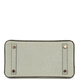Hermes Special Order (HSS) Birkin 25 Gris Perle, Graphite Ostrich Rose Gold Hardware - Thumbnail View 6