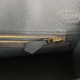 Hermes Special Order (HSS) Birkin 25 Gris Perle, Graphite Ostrich Rose Gold Hardware - Thumbnail View 9