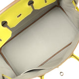 Pre-owned Hermes Birkin 35 Lime Candy Epsom Palladium Hardware - Thumbnail View 8