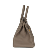 Pre-owned Hermes Birkin 35 Gris Asphalte Togo Gold Hardware - Thumbnail View 3