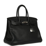 Pre-owned Hermes Birkin 35 Black Togo Palladium Hardware - Thumbnail View 2