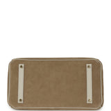 Pre-owned Hermes Birkin 35 Gris Caillou Grizzly, Gris Pale Evercolor Permabrass Hardware - Thumbnail View 6