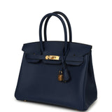 Hermes Birkin 30 Bleu Navy Epsom Gold Hardware - Thumbnail View 5
