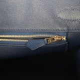 Hermes Birkin 30 Bleu Navy Epsom Gold Hardware - Thumbnail View 9