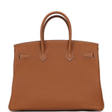 Hermes Birkin 35 Gold Togo Gold Hardware - Thumbnail View 4