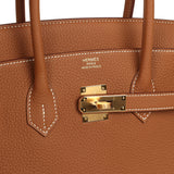 Hermes Birkin 35 Gold Togo Gold Hardware - Thumbnail View 7