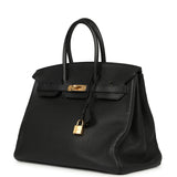 Pre-owned Hermes Birkin 35 Black Togo Gold Hardware - Thumbnail View 5