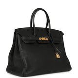 Pre-owned Hermes Birkin 35 Black Togo Gold Hardware - Thumbnail View 2