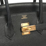 Pre-owned Hermes Birkin 35 Black Togo Gold Hardware - Thumbnail View 7
