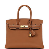 Hermes Birkin 30 Gold Togo Gold Hardware - Thumbnail View 1