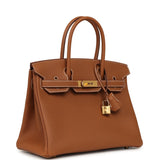 Hermes Birkin 30 Gold Togo Gold Hardware - Thumbnail View 2