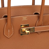 Hermes Birkin 30 Gold Togo Gold Hardware - Thumbnail View 7