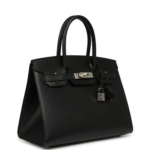 Hermes Birkin Sellier 30 Black Tadelakt Palladium Hardware