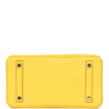Pre-owned Hermes Birkin 25 Jaune de Naples Novillo Palladium Hardware - Thumbnail View 6