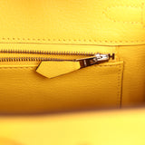 Pre-owned Hermes Birkin 25 Jaune de Naples Novillo Palladium Hardware - Thumbnail View 8
