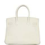 Hermès Birkin 30 White Clemence Gold Hardware - Thumbnail View 4