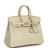 Hermes Birkin 25 Beton Matte Alligator Gold Hardware - Thumbnail View 2