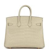Hermes Birkin 25 Beton Matte Alligator Gold Hardware - Thumbnail View 4