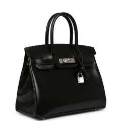 Hermes Birkin 30 Black Box Palladium Hardware