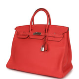 Pre-owned Hermes Birkin 40 Rose Jaipur Togo Palladium Hardware - Thumbnail View 5