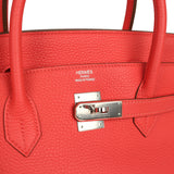 Pre-owned Hermes Birkin 40 Rose Jaipur Togo Palladium Hardware - Thumbnail View 7