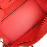 Pre-owned Hermes Birkin 40 Rose Jaipur Togo Palladium Hardware - Thumbnail View 8