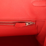 Pre-owned Hermes Birkin 40 Rose Jaipur Togo Palladium Hardware - Thumbnail View 9
