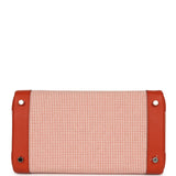 Pre-owned Hermes Quadrille Birkin 30 Terre Battue, Brique, Mauve Pale, Ecru Swift, Toile Palladium Hardware - Thumbnail View 6