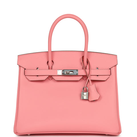 Hermes Birkin 30 Rose Confetti Epsom Palladium Hardware