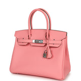 Hermes Birkin 30 Rose Confetti Epsom Palladium Hardware - Thumbnail View 5