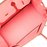 Hermes Birkin 30 Rose Confetti Epsom Palladium Hardware - Thumbnail View 8