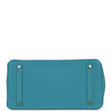 Pre-owned Hermes Birkin 35 Turquoise Togo Gold Hardware - Thumbnail View 6