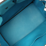 Pre-owned Hermes Birkin 35 Turquoise Togo Gold Hardware - Thumbnail View 8