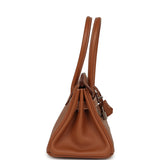 Pre-owned Hermes Shoulder Birkin Light 29 Gold Evercolor Palladium Hardware - Thumbnail View 3