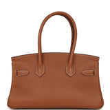 Pre-owned Hermes Shoulder Birkin Light 29 Gold Evercolor Palladium Hardware - Thumbnail View 4