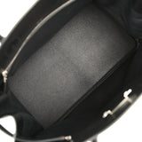 Pre-owned Hermes Birkin HAC a Relier 40 Black Evergrain Palladium Hardware - Thumbnail View 7