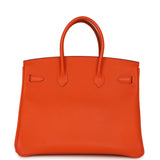 Pre-owned Hermes Birkin 35 Feu Epsom Gold Hardware - Thumbnail View 4