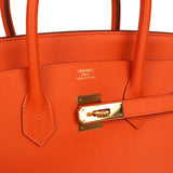 Pre-owned Hermes Birkin 35 Feu Epsom Gold Hardware - Thumbnail View 7