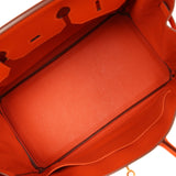 Pre-owned Hermes Birkin 35 Feu Epsom Gold Hardware - Thumbnail View 8