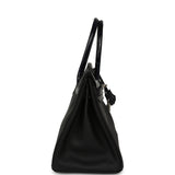 Hermes Birkin 30 Black, Bleu Marine Novillo, Shiny Niloticus Crocodile Touch Palladium Hardware - Thumbnail View 3
