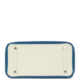 Pre-owned Hermes Eclat Birkin 30 Mykonos, White Clemence Palladium Hardware - Thumbnail View 6