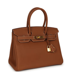 Hermes Birkin 30 Gold Togo Gold Hardware