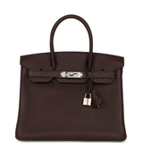 Hermes Birkin 30 Rouge Sellier Togo Palladium Hardware - Thumbnail View 1