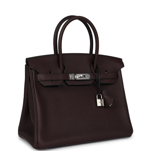 Hermes Birkin 30 Rouge Sellier Togo Palladium Hardware