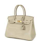 Hermes Birkin 30 Beton Matte Alligator Gold Hardware - Thumbnail View 5