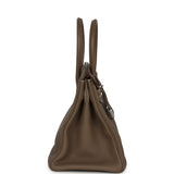 Pre-owned Hermes Birkin 30 Etoupe Togo Palladium Hardware - Thumbnail View 3
