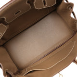 Pre-owned Hermes Birkin 30 Etoupe Togo Palladium Hardware - Thumbnail View 8
