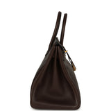 Hermes Birkin 35 Ebene Barenia Faubourg Gold Hardware - Thumbnail View 3